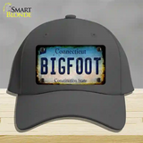 Bigfoot Connecticut Novelty License Plate Hat Tag Cotton / Charcoal