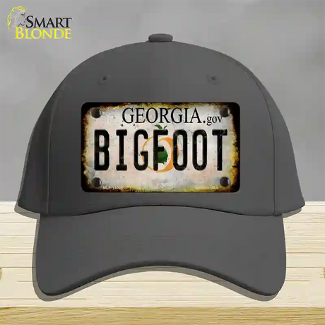 Bigfoot Georgia Novelty License Plate Hat Tag Cotton / Charcoal