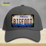 Bigfoot Illinois Novelty License Plate Hat Tag Cotton / Charcoal