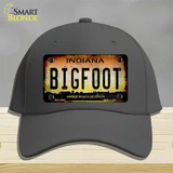 Bigfoot Indiana Novelty License Plate Hat Tag Cotton / Charcoal