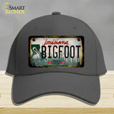 Bigfoot Louisiana Novelty License Plate Hat Tag Cotton / Charcoal