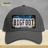 Bigfoot Minnesota Novelty License Plate Hat Tag Cotton / Charcoal