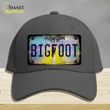 Bigfoot Mississippi Novelty License Plate Hat Tag Cotton / Charcoal