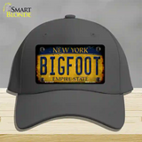 Bigfoot New York Novelty License Plate Hat Tag Cotton / Charcoal