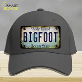 Bigfoot Rhode Island Novelty License Plate Hat Tag Cotton / Charcoal