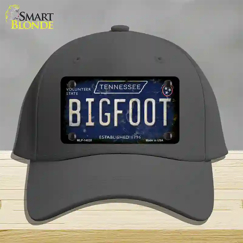 Bigfoot Tennessee Novelty License Plate Hat Tag Cotton / Charcoal