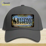 Bigfoot Wyoming Novelty License Plate Hat Tag Cotton / Charcoal