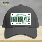 North Fort Myers Florida Novelty License Plate Hat Cotton / Charcoal