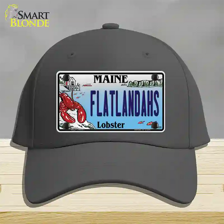 Flatlands Maine Lobster Novelty License Plate Hat Cotton / Charcoal