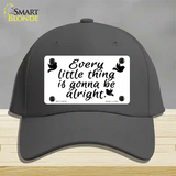 Every Little Thing Novelty License Plate Hat Cotton / Charcoal