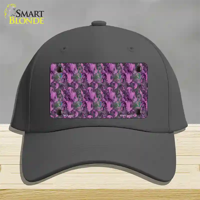 Purple Vortex Novelty License Plate Hat Cotton / Charcoal