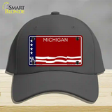 Michigan Bicentennial 76 State Blank Novelty License Plate Hat Cotton / Charcoal