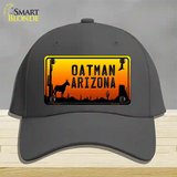 Oatman Arizona Scenic Background Novelty License Plate Hat Cotton / Charcoal