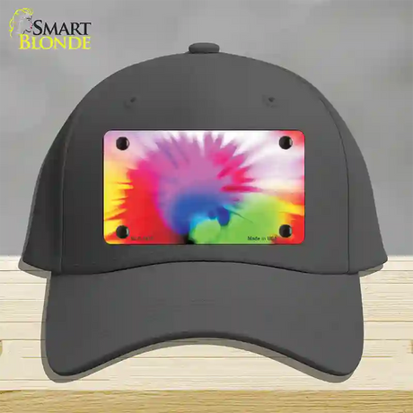 Pink Tie-Dye Novelty License Plate Hat Cotton / Charcoal