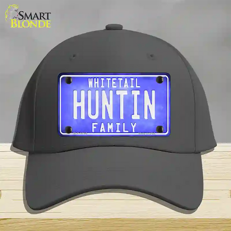 Huntin Family Novelty License Plate Hat Cotton / Charcoal