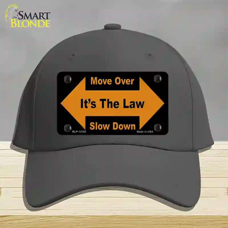 Move Over Its The Law Novelty License Plate Hat Cotton / Charcoal