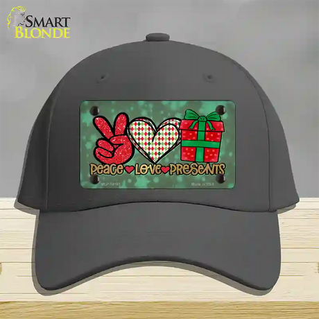 Peace Love Presents Novelty License Plate Hat Cotton / Charcoal