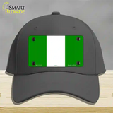 Nigeria Flag Novelty License Plate Hat Cotton / Charcoal