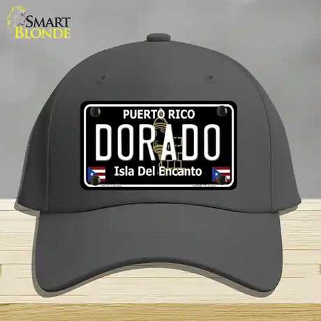 Dorado Puerto Rico Black Novelty License Plate Hat Cotton / Charcoal