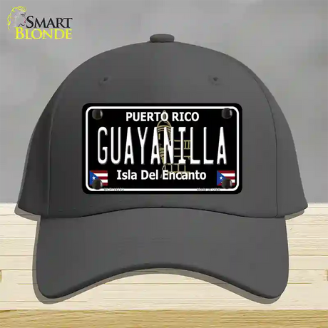 Guayanilla Puerto Rico Black Novelty License Plate Hat Cotton / Charcoal