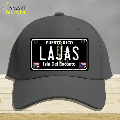 Lajas Puerto Rico Black Novelty License Plate Hat Cotton / Charcoal