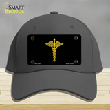 Caduceus Novelty License Plate Hat Cotton / Charcoal