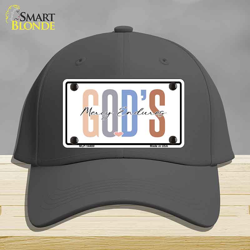 Gods Mercy Endures Novelty License Plate Hat HAT-MLP-14480