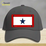 Blue Star One Novelty License Plate Hat Cotton / Charcoal