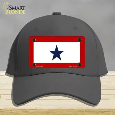 Blue Star One Novelty License Plate Hat Cotton / Charcoal