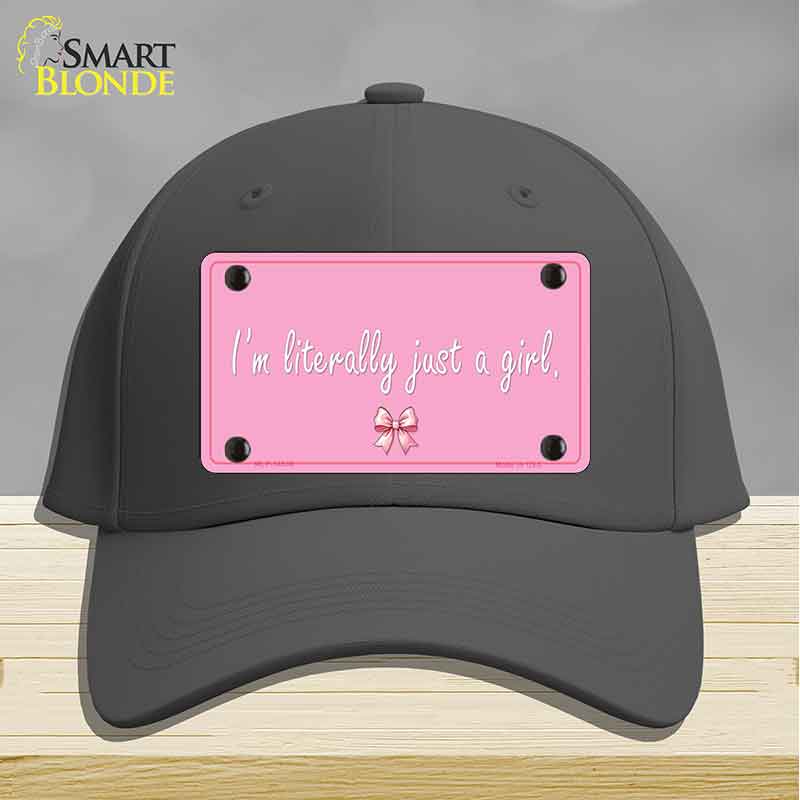 Im Literally Just a Girl Novelty License Plate Hat HAT-MLP-14530