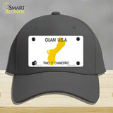 Guam State Novelty License Plate Hat Cotton / Charcoal