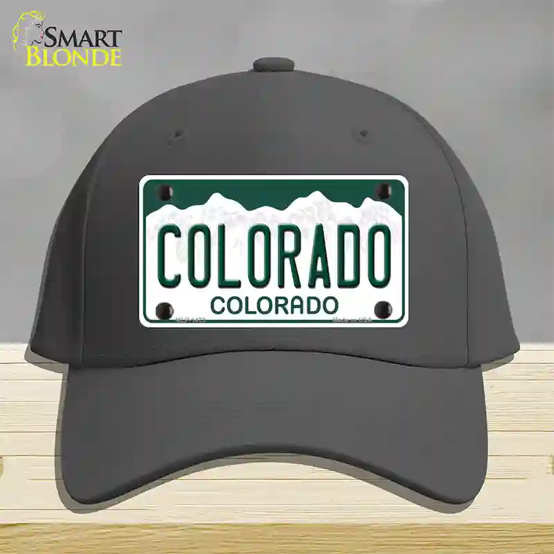 Colorado State Novelty License Plate Hat Cotton / Charcoal