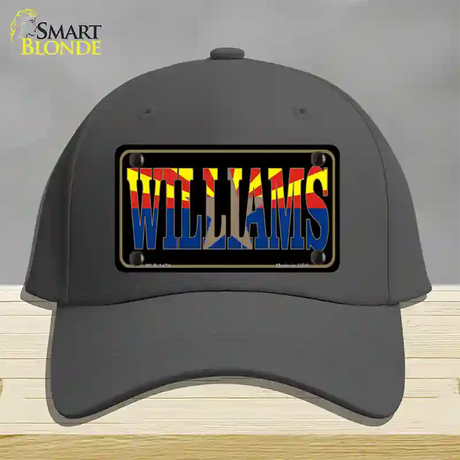 Williams Arizona State Flag Novelty License Plate Hat Cotton / Charcoal