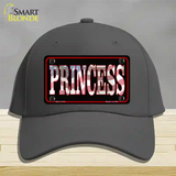 Princess Patriotic Novelty License Plate Hat Cotton / Charcoal