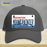 Mount Rainier Washington Novelty License Plate Hat Cotton / Charcoal