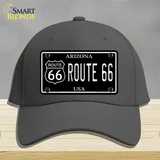 Route 66 Arizona Black Novelty License Plate Hat Cotton / Charcoal