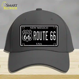 Route 66 New Mexico Black Novelty License Plate Hat Cotton / Charcoal