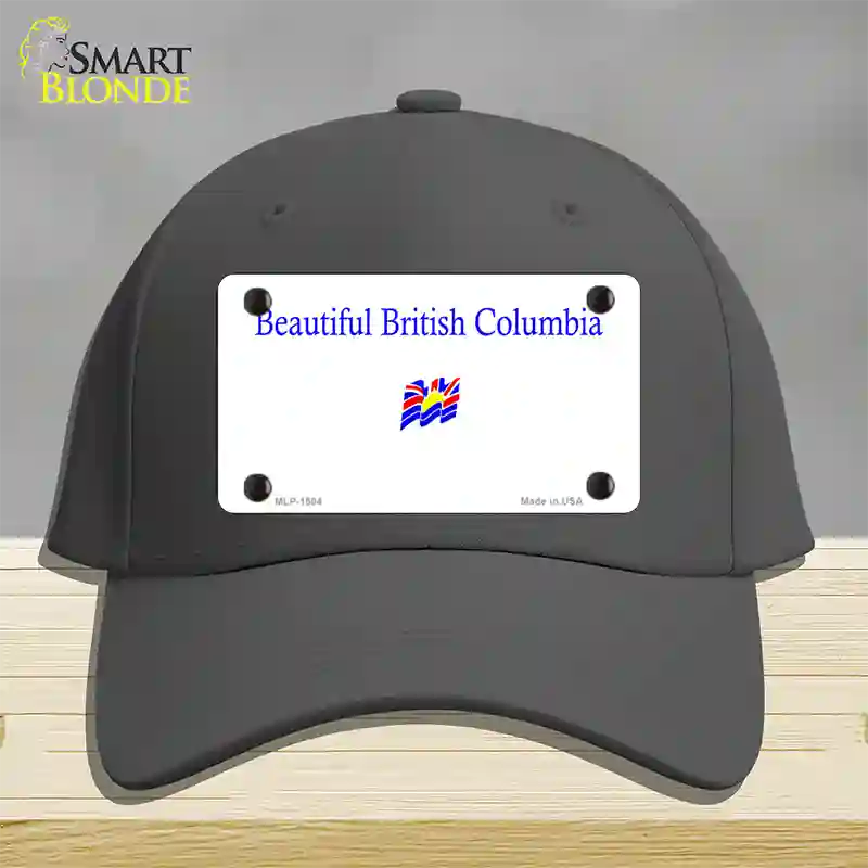 British Columbia Novelty License Plate Hat Cotton / Charcoal