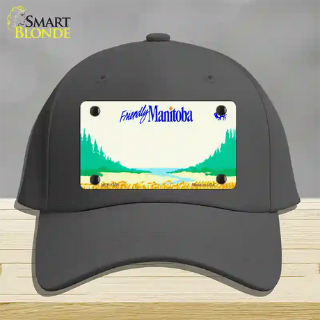 Manitoba Novelty License Plate Hat Cotton / Charcoal