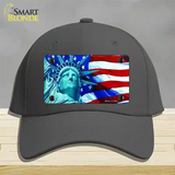 Lady Liberty Novelty License Plate Hat Cotton / Charcoal