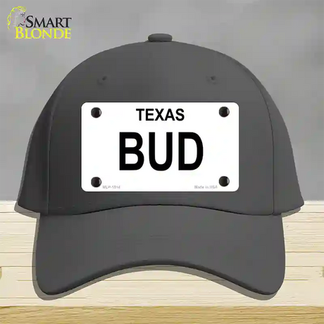 BUD Novelty License Plate Hat Cotton / Charcoal