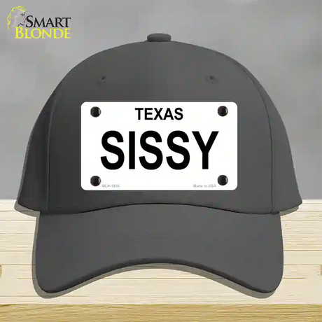 SISSY Novelty License Plate Hat Cotton / Charcoal