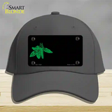 Green Chili Offset Novelty License Plate Hat Cotton / Charcoal