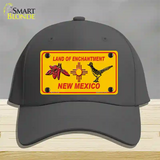 Red Chili & Road Runner Yellow New Mexico Novelty License Plate Hat Cotton / Charcoal