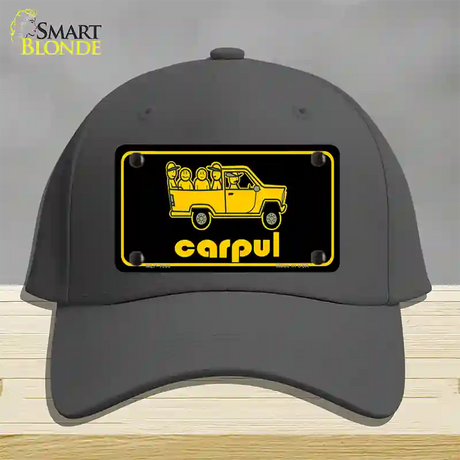 Carpul Novelty License Plate Hat Cotton / Charcoal