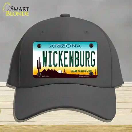 Wickenburg Arizona Novelty License Plate Hat Cotton / Charcoal