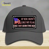 1 800 Leave The USA Novelty License Plate Hat Cotton / Charcoal