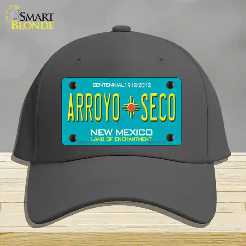 Arroyo Seco New Mexico Novelty License Plate Hat Cotton / Charcoal