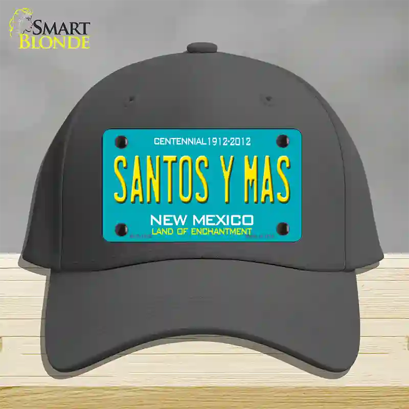 New Mexico Santos Y Mas Novelty License Plate Hat Cotton / Charcoal