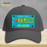 I Love New Mexico Novelty License Plate Hat Cotton / Charcoal